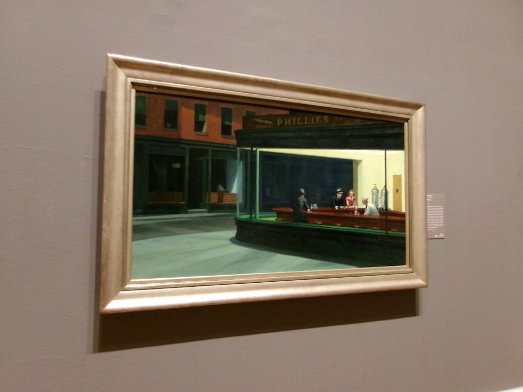 The Art Institute of Chicago. Nighthawks painting by Edward Hopper